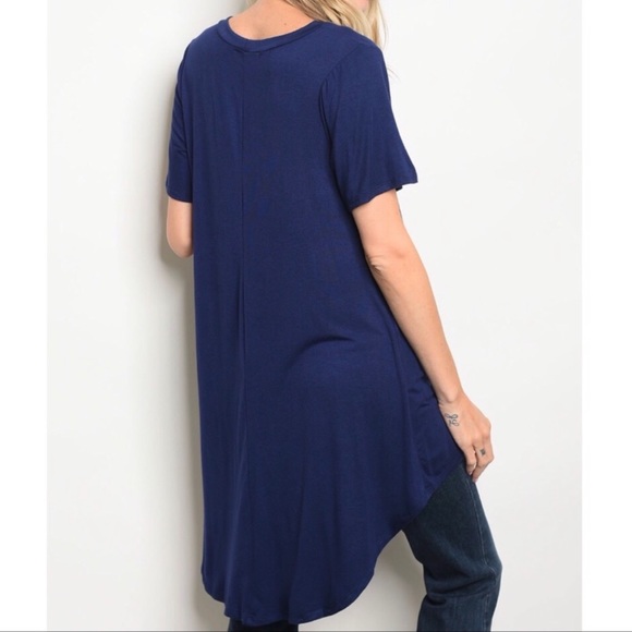 NAVY HIGH LOW TOP - Picture 4 of 9